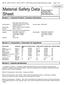 Material Safety Data Sheet Section 1 - Chemical Product / Company Information
