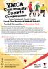 Lunch Time Basketball/ Netball/ Futsal & Football Competitions Information Pack