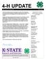 4-H UPDATE Midway District 4-H Newsletter4-H Newsletter February 2018