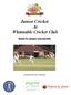 Junior Cricket At Whitstable Cricket Club