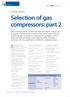 Selection of gas compressors: part 2