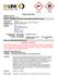 Safety Data Sheet MSDS ID NO: 004 Revision date: April 2014 Section 1. CHEMICAL PRODUCT AND COMPANY IDENTIFICATION