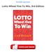 Lotto Wheel Five To Win, 3rd Edition PDF