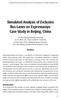 Simulated Analysis of Exclusive Bus Lanes on Expressways: Case Study in Beijing, China