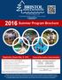 2016 Summer Program Brochure