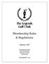 Membership Rules & Regulations