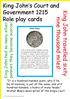 King John s Court and Government 1215 Role play cards