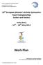 30 th European Women s Artistic Gymnastics Team Championships Juniors and Seniors. Sofia (BUL) 12 th 18 th May Work Plan