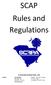 SCAP Rules and Regulations