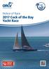 Notice of Race 2017 Cock of the Bay Yacht Race