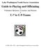 Guide to Playing and Officiating for Volunteer Referees, Coaches and Parents of U-7 to U-9 Teams