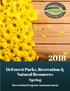 SUMMER PLANNING. Table of Contents. Parks, Recreation & Natural Resources