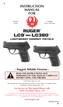 RUGER LC9 AND LC380 TM LIGHTWEIGHT COMPACT PISTOLS