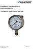 Installation and Maintenance Instruction Manual Process gauge with integrated transmitter, model T5500E