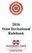 2016 State Invitational Rulebook