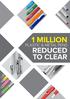 1 MILLION REDUCED TO CLEAR PLASTIC & METAL PENS