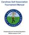Carolinas Golf Association Tournament Manual