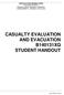 CASUALTY EVALUATION AND EVACUATION B140131XQ STUDENT HANDOUT
