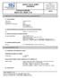 SAFETY DATA SHEET Revised edition no : 0 SDS/MSDS Date : 6 / 10 / 2012