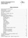 CATHOLIC YOUTH ORGANIZATION ATHLETIC DEPARTMENT LEAGUE MANUAL TABLE OF CONTENTS