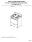 INSTALLATION INSTRUCTIONS 30 (76.2 CM) FREESTANDING GAS RANGE with standard clean oven