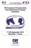 FEI European Championship Para Equestrian Dressage - Schedule -