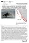 INFORMATION IN SUPPORT OF THE IDENTIFICATION OF CRITICAL HABITAT FOR TRANSIENT KILLER WHALES (ORCINUS ORCA) OFF THE WEST COAST OF CANADA