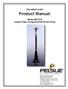 Product Manual: Part # Model #FT-C70 Carbon Fiber Composite Fall Arrest Tower. ISO 9001 Certified