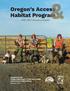 Oregon s Access Habitat Program Biennium Report