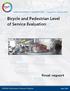 Bicycle and Pedestrian Level of Service Evaluation