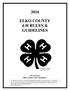 ELKO COUNTY 4-H RULES & GUIDELINES