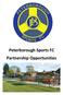 Peterborough Sports FC Partnership Opportunities