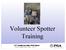 Volunteer Spotter Training