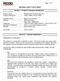 MATERIAL SAFETY DATA SHEET. Section 1 Product & Company Identification. Name...: RIDGIDD Dark Thread Cutting 70830, 41610,