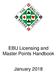 EBU Licensing and Master Points Handbook