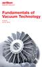 Fundamentals of Vacuum Technology Kat.-Nr