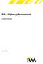 RAA Highway Assessment. Dukes Highway