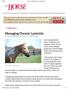 Managing Chronic Laminitis By Connie Lechleitner May 24, 2016 Article #33392