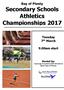 Bay of Plenty Secondary Schools Athletics Championships 2017