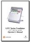 LTV Series Ventilator (LTV 1000, 950, and 900) Operator s Manual