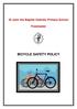 BICYCLE SAFETY POLICY