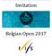 Invitation Belgian Open 2017