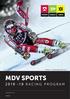 Phil Brown - Canadian National Ski Team MDV SPORTS RACING PROGRAM MDVSPORTS.COM CANADA