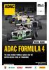 ADAC FORMULA 4 MEDIA GUIDE THE ADAC JUNIOR FORMULA SERIES FOR THE MOTOR RACING STARS OF TOMORROW.  /ADACformel4