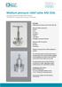Medium pressure relief valve AISI 316L Stainless steel AISI 316L relief valves, suitable for compressed air, gas and liquid