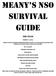 Meany s nso survival guide