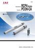 RCP4 Series PCON-CA.  Newest additions to the series! RoboCylinder. PowerCon. Cleanroom Type. Side-Mounted Motor Type
