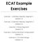 ECAT Example Exercises