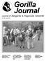 Gorilla Journal. Journal of Berggorilla & Regenwald Direkthilfe. No. 44, June Great Ape Conservation