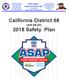 California District 68 ( ) 2018 Safety Plan